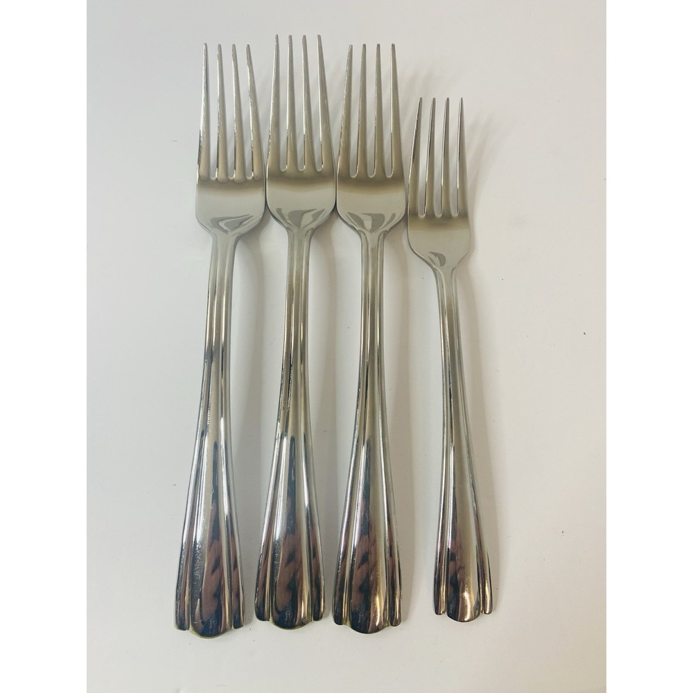 Hampton Silversmiths CENTRAL 3 Dinner 1 Salad Forks 18/10 Stainless Flatware